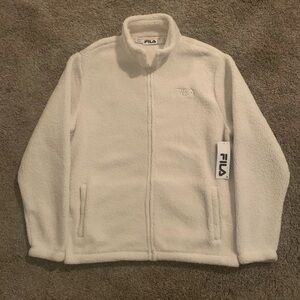 Fila Mid-weight Sherpa Jacket White